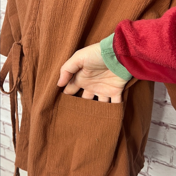 Women's Rust Wrap Top - Picture 4 of 10